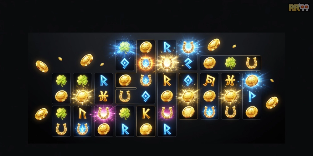 Khái niệm game bài nổ hũ rr99 được minh họa qua hình ảnh giao diện trò chơi hiện đại