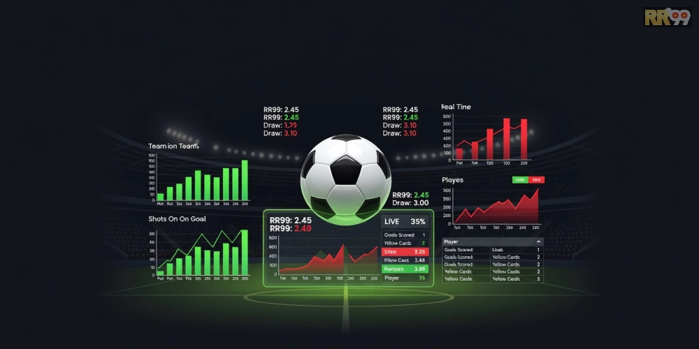 Hình minh họa khái niệm thể thao bóng đá rr99 với tỷ lệ cược hấp dẫn năm 2025