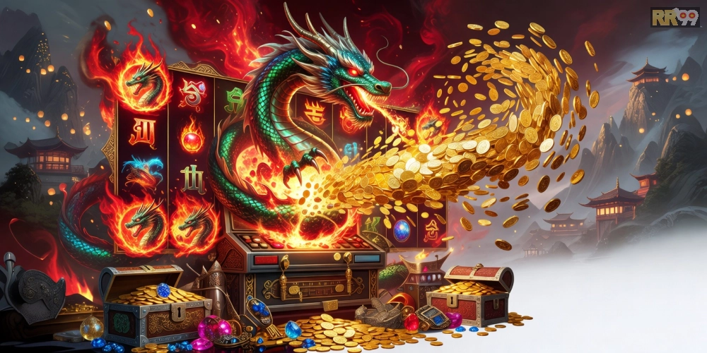 Hình ảnh minh họa mega jackpot rồng vàng nổ hũ trên RR99