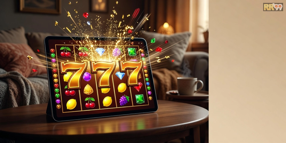 Minh họa giao diện jackpot pro trong tải game nổ hũ rr99 với hiệu ứng nổ hũ sống động