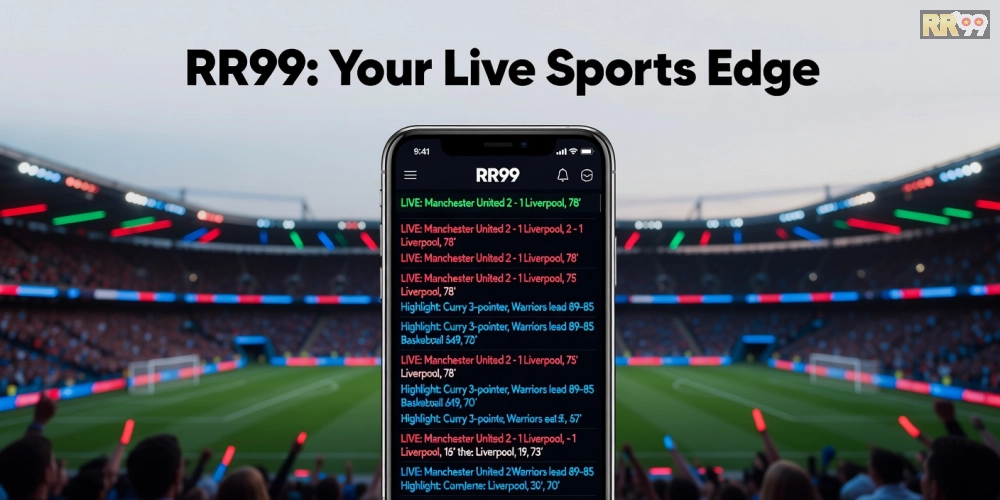 Minh họa khái niệm tin thể thao rr99 với các biểu tượng thể thao hiện đại